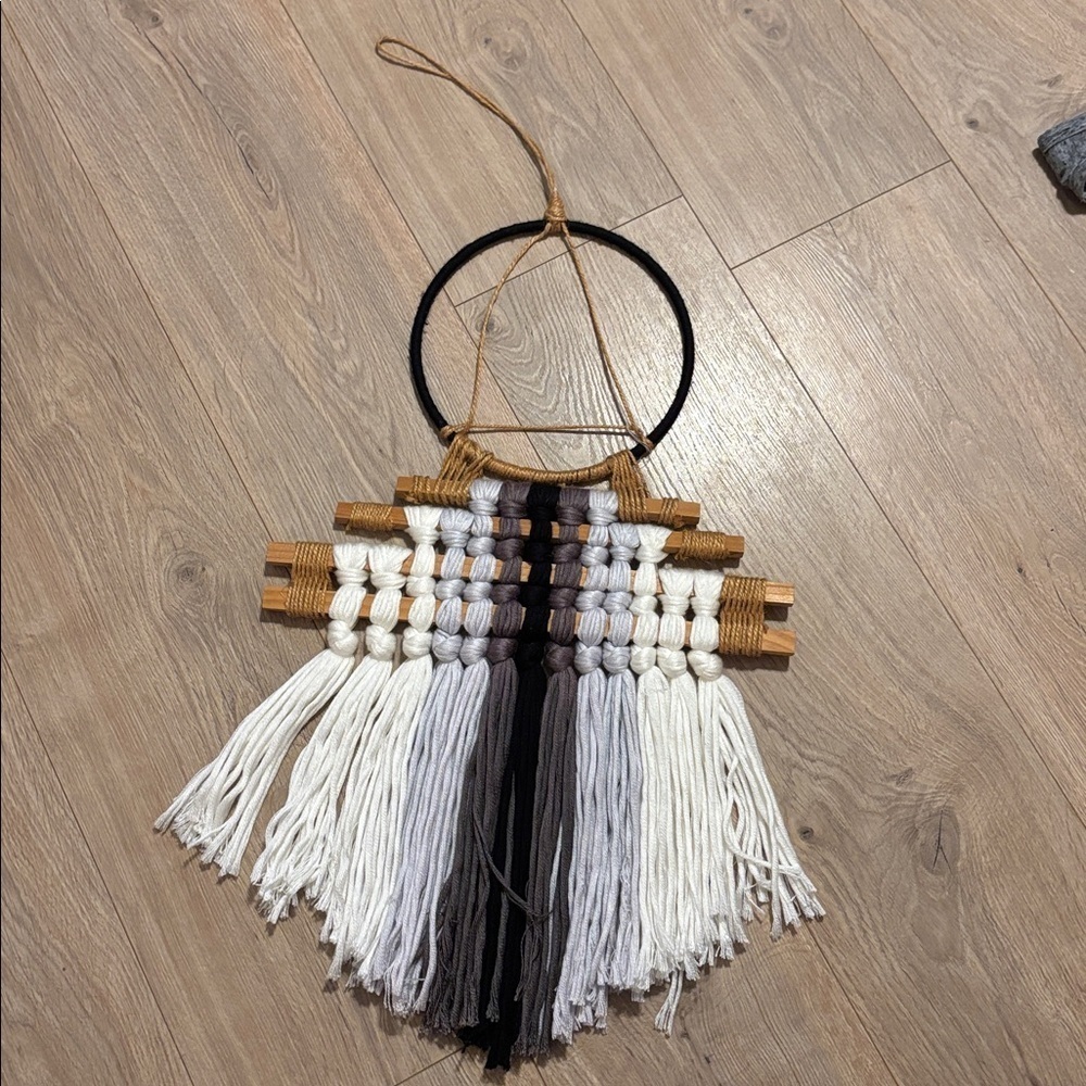 Hobby Lobby Aztec Woven Wall Hanging with Fringe Dreamcatcher